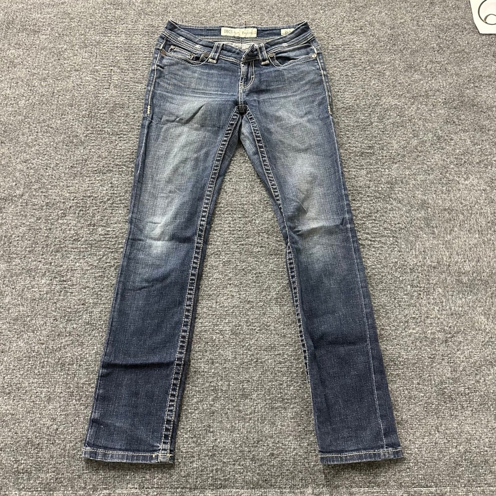 BKE Jeans Womens Size 26 Payton Slim Fit Medium Wash Distressed Low Rise Stretch